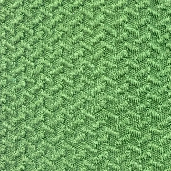 FINAL PRICE Anthropologie GANNI Green Textured Knit Drop Waist - Picture 3 of 9